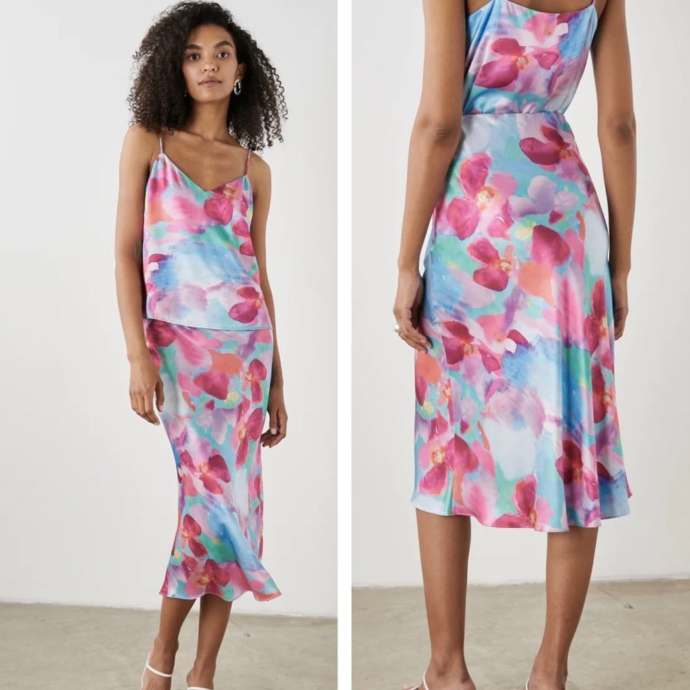 Rails Anya Slip Skirt - Lei Floral Print - Women's Size XS